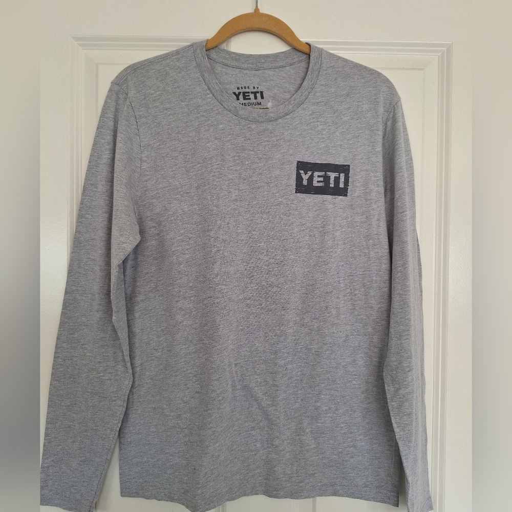 YETI Heather Gray Long Sleeve Tee Size‎ M